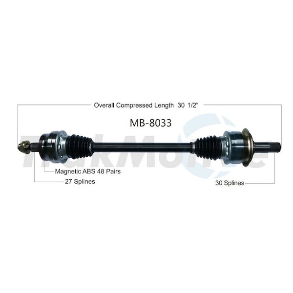 Surtrack Axle Cv Axle Shaft, Mb-8033 MB-8033 - main